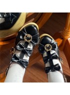 Letter From Cloud Showa Fairy Tales PU Edition Platform Shoes(4 Colours/Full Payment Without Shipping)